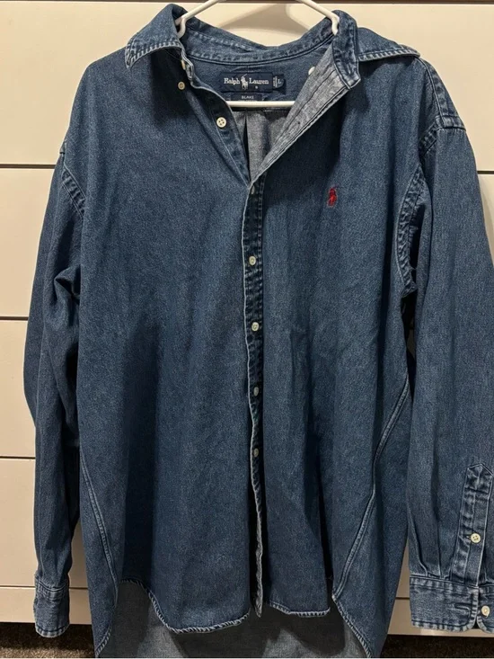 Vintage Polo Ralph Lauren Classic Button Down Top - Picture 2 of 6